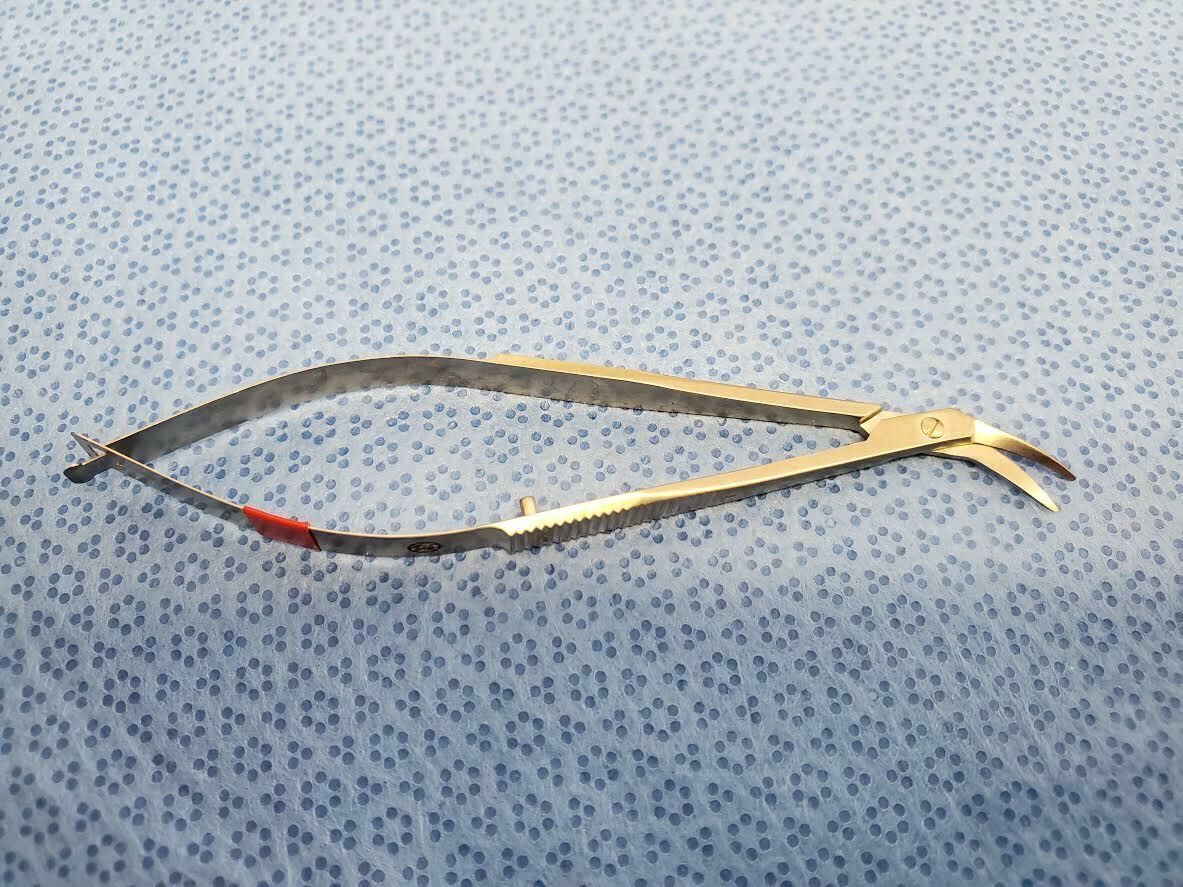 JARIT  Left Curved Corneoscleral Ophthalmic Scissors — photo 2