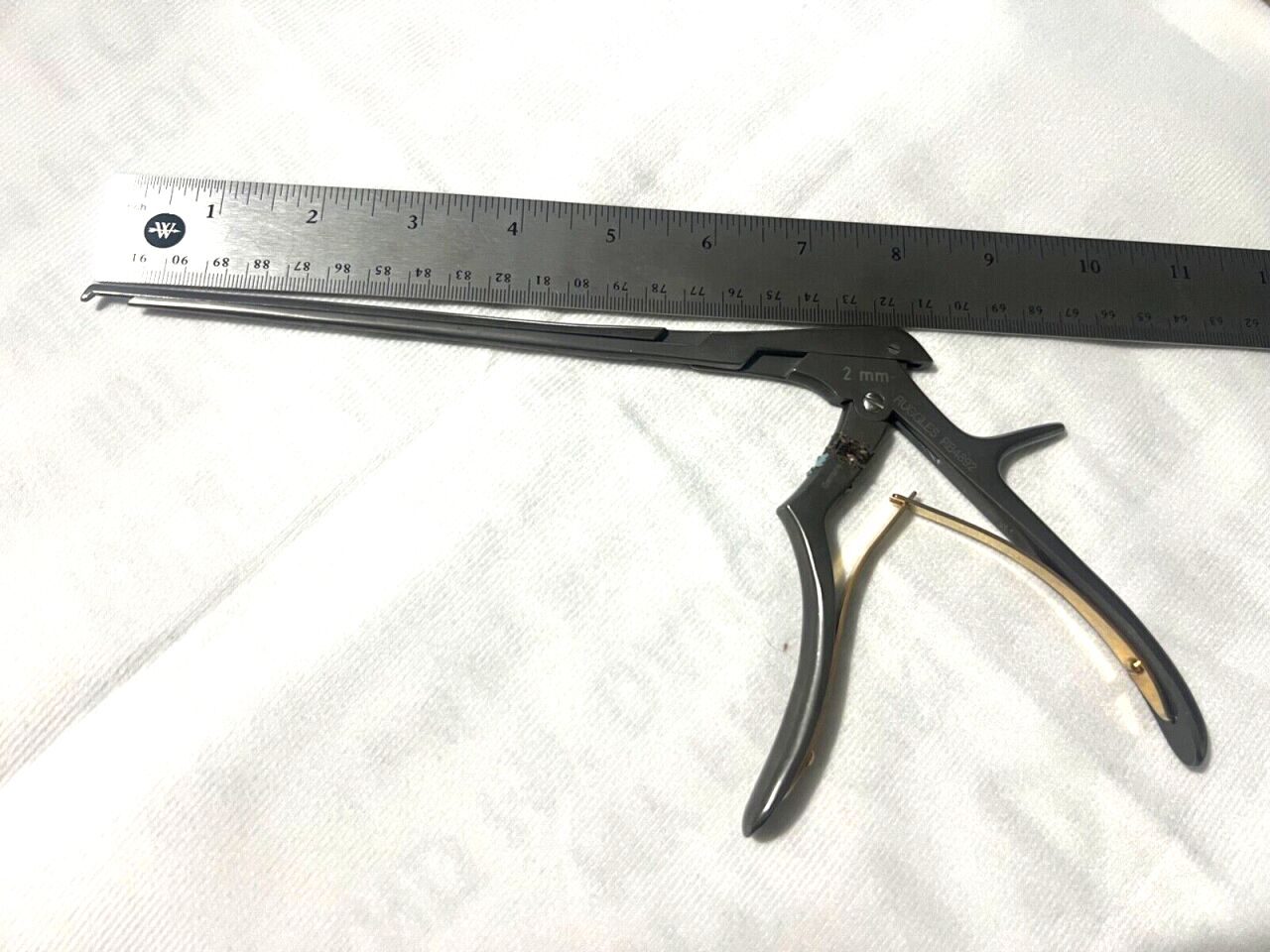 RUGGLES RB4892 Kerrison Rongeur 2mm x 40deg Down Bite 8" Length — photo 5