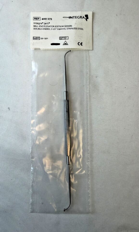 JARIT 400-273 Ostium Seeker Double Ended Ball Tip Elevator 7.5" ENT