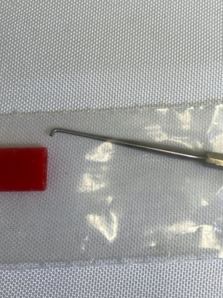 AESCULAP MA188R Gross Ear Hook 90deg Blunt 2.6mm & Spoon 3.2mm x 7.5mm x 5.25" ENT — photo 4