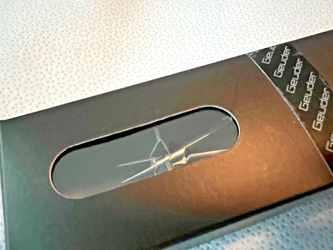 GEUDER G-17463 0.6mm x 0.3mm Tips Barraquer Straight Needle Holder w/ Lock — photo 2