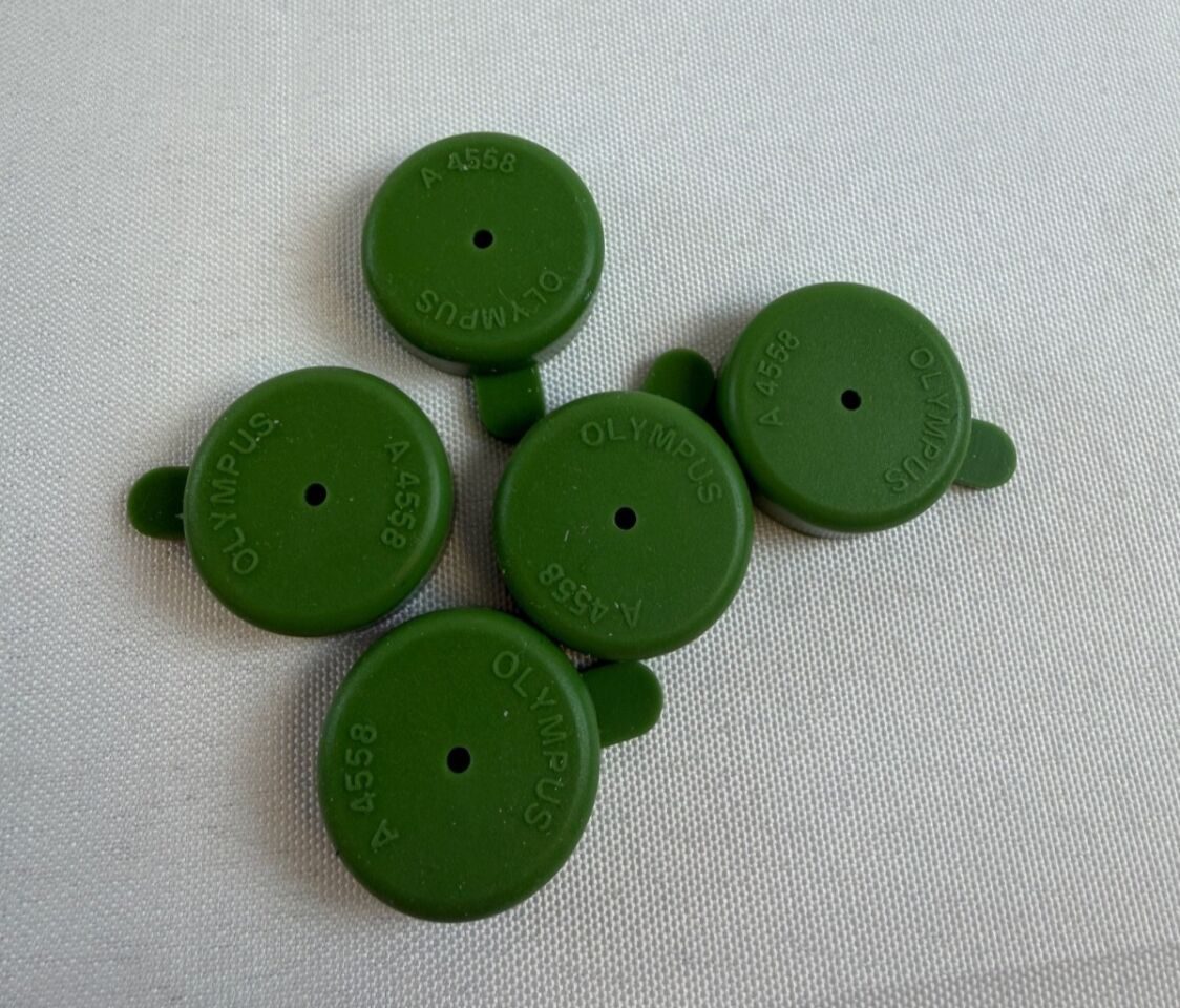 OLYMPUS A4558 Sealing Cap Green for 3.5mm Trocar Cannula - Lot of 5