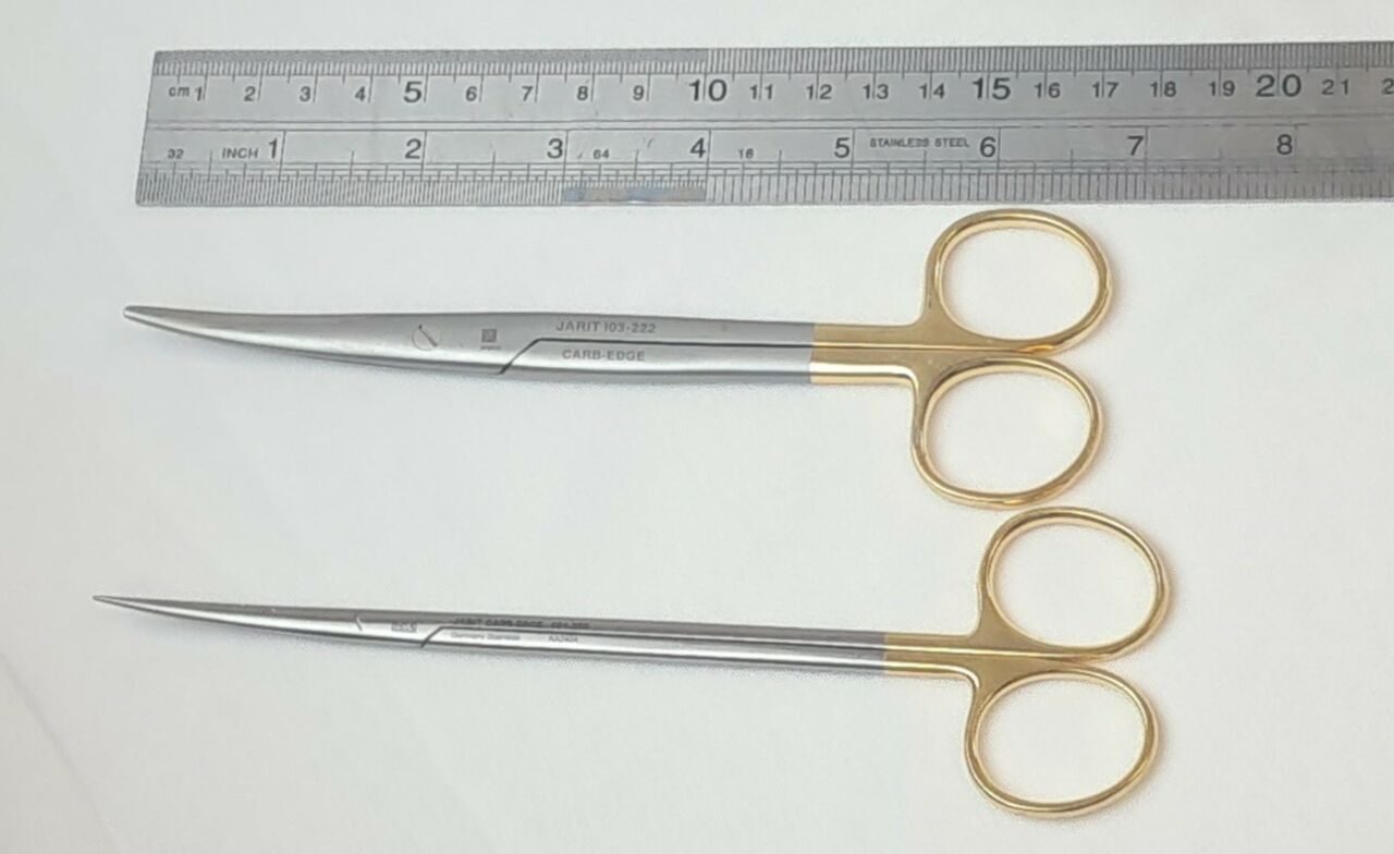 JARIT 101-259 & 103-222 Metzenbaum Mayo TC Scissors Carb-Edge 7" 6.75" — photo 5