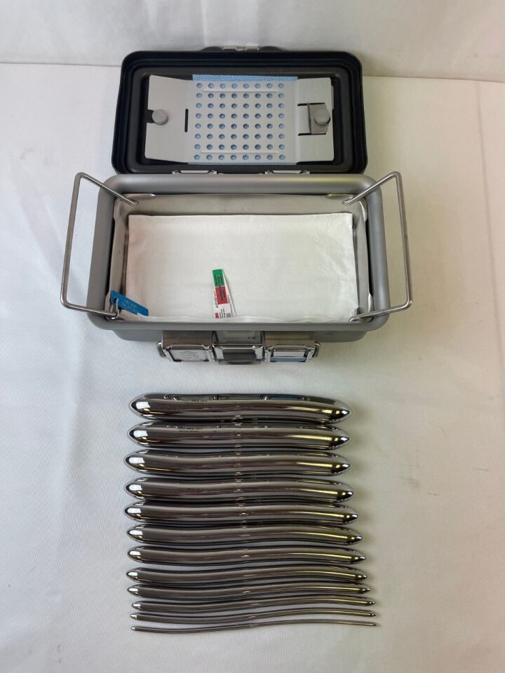 PILLING WECK 26mm-3mm Set of 12 Double Sided Hegar Dilators w/ Sterilization Case — photo 1