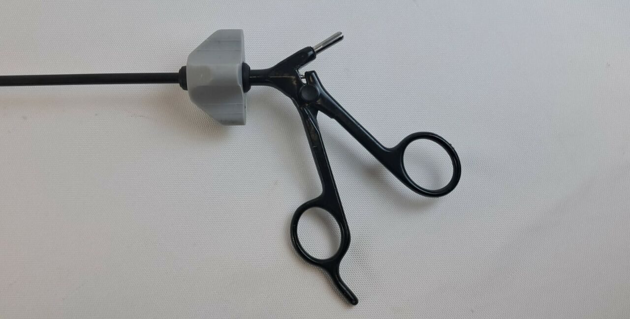 AESCULAP PO754R PM981R PM950R Laparoscopic Mini Scissors Insert with Shaft and Handle — photo 2