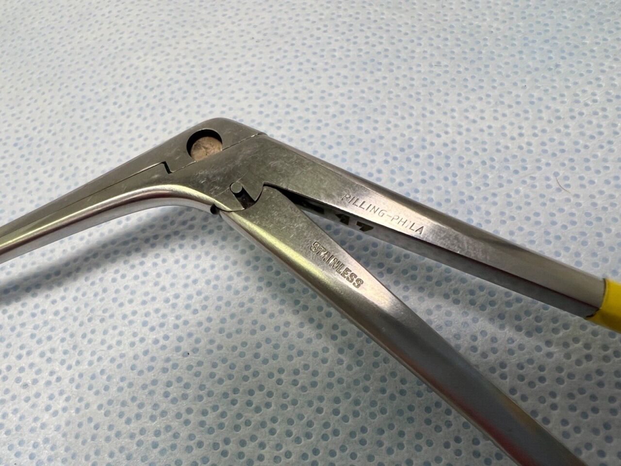 PILLING Single Action Serrated Laryngeal Grasping Forceps — photo 3