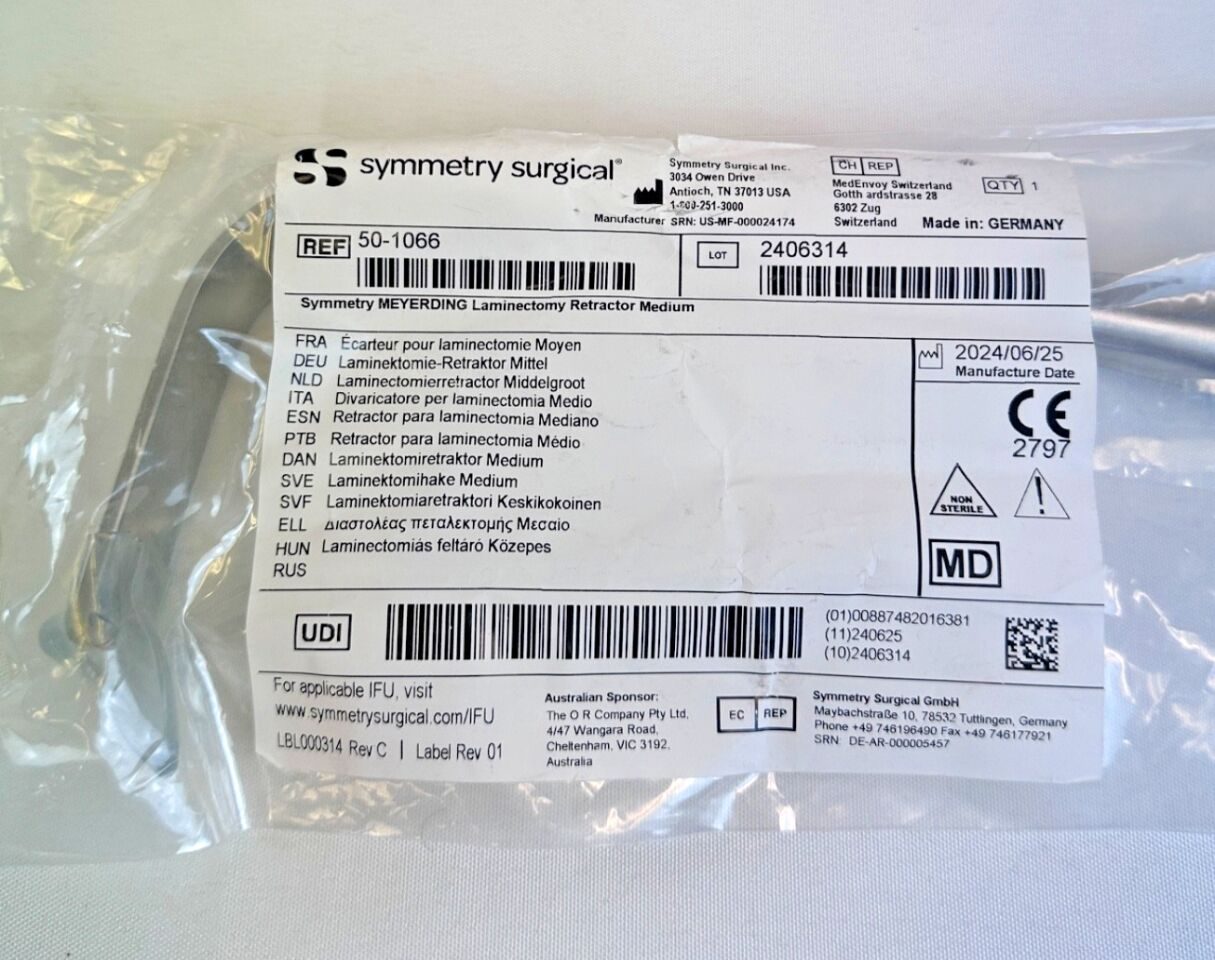 SYMMETRY SURGICAL 50-1066 Meyerding Laminectomy Retractor Medium — photo 2