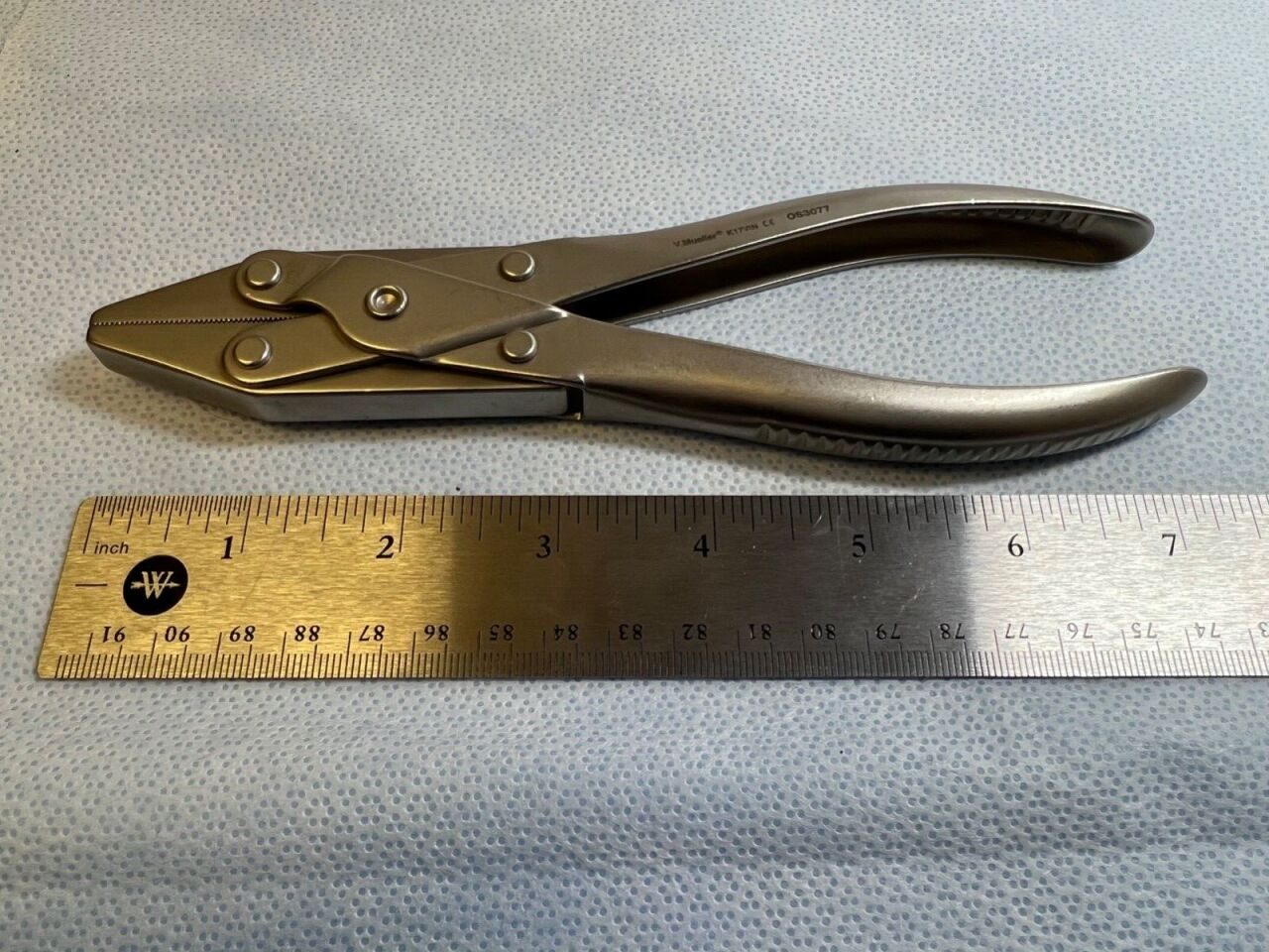 V. MUELLER OS3077 Parallel Pliers 7.5" L X Jaws 10mm Wide X 13mm Max Opening — photo 5