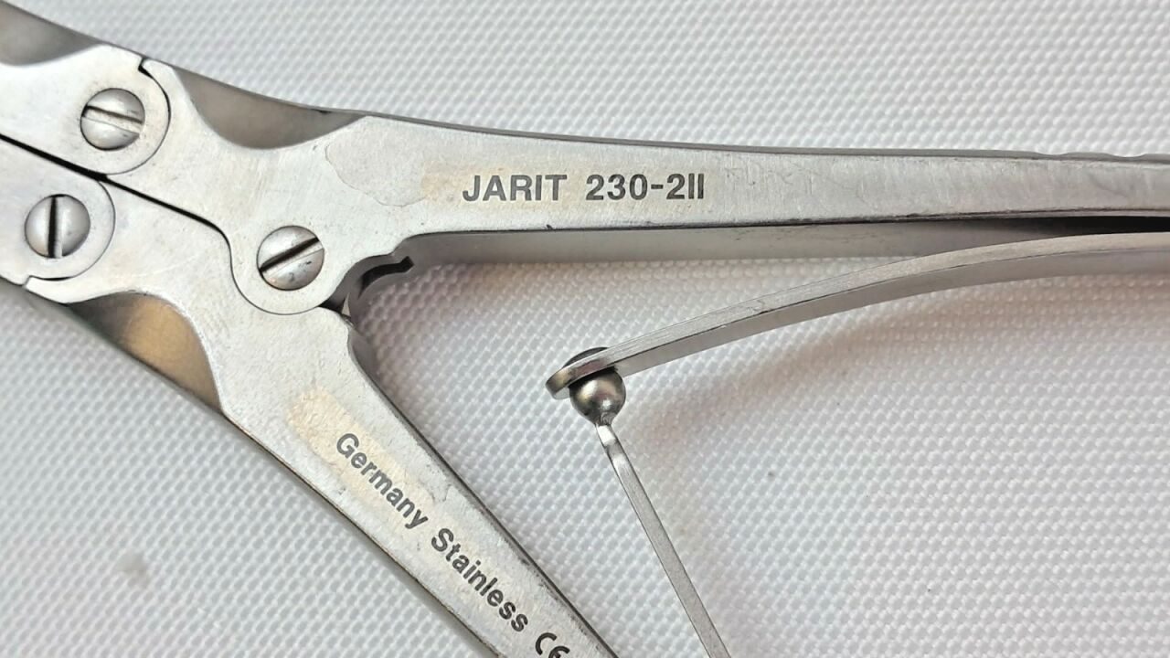 JARIT 230-211 D/A 5mm Bite CVD. 7-1/4" German Stainless Ruskin Rongeur — photo 3