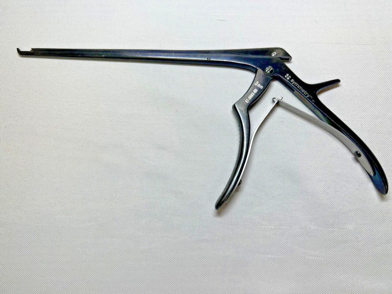 SYMMETRY 57-0693-BD Micro Kerrison Rongeur 3mm x 40deg Up x 8" w/ Ejector — photo 1