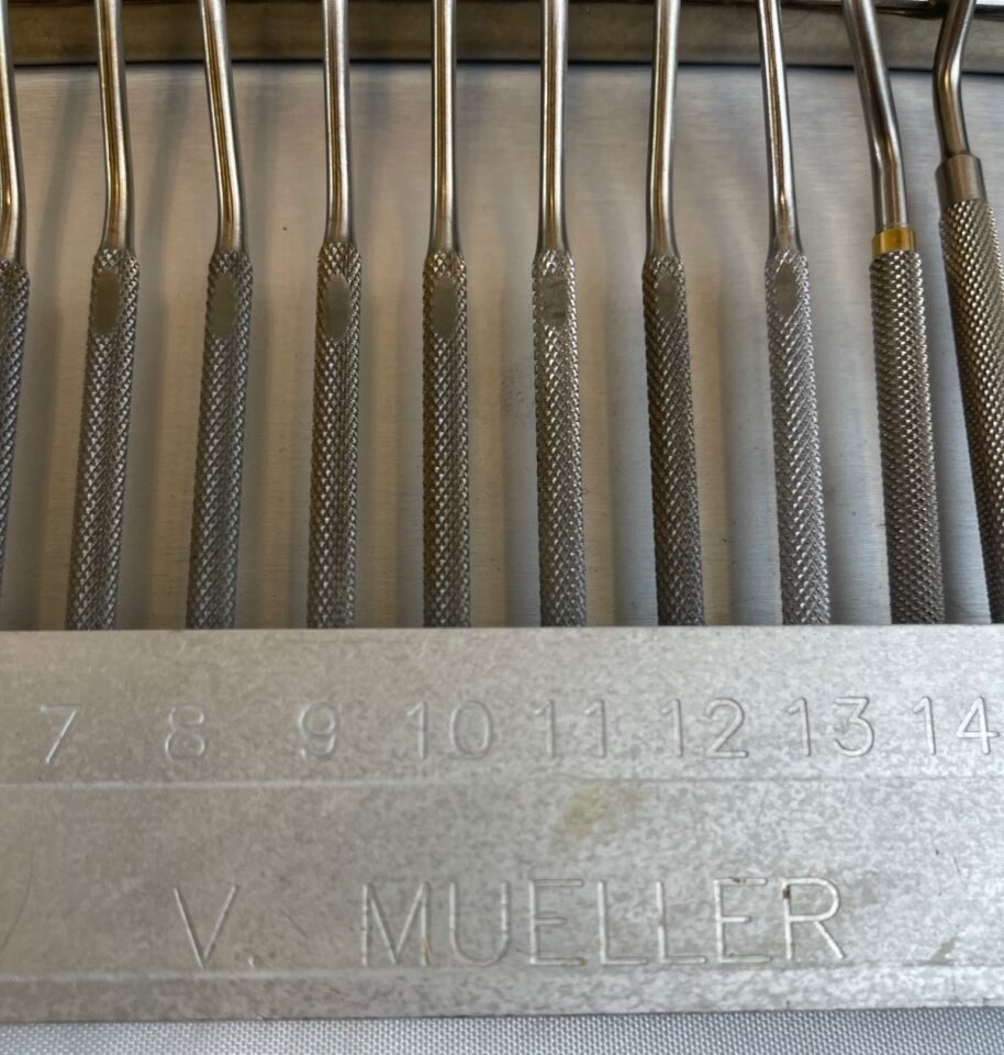 V. MUELLER Various  Transphenoidal Dissector Instrument Set w/ Case — photo 2
