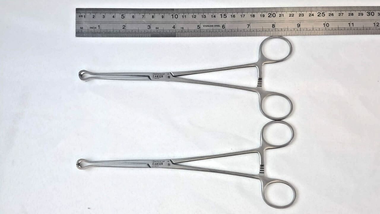 AESCULAP EA032R Babcock Intestinal Tissue Grasping Forceps 8.5" — photo 5