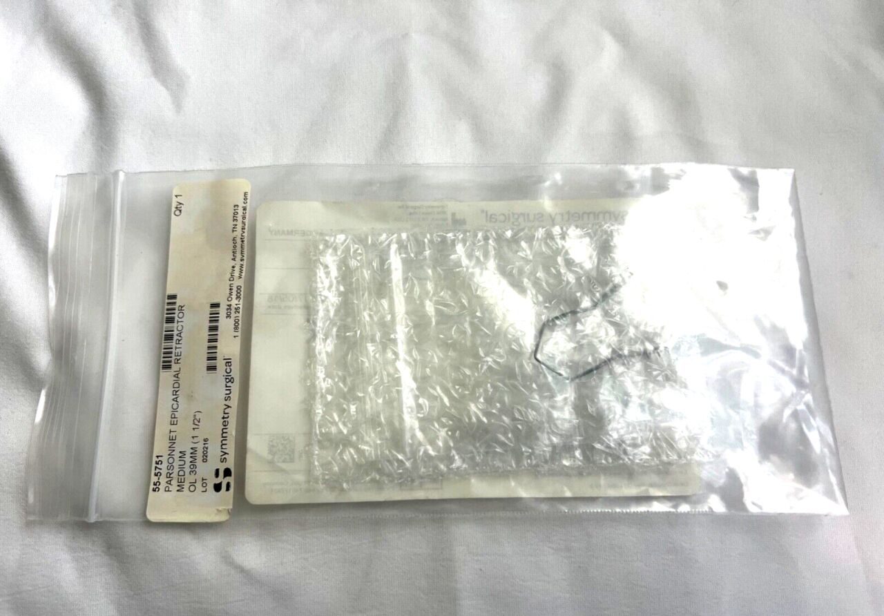 SYMMETRY SURGICAL 55-5751 Parsonnet Epicardial Retractor Medium 3x3 Sharp Prongs
