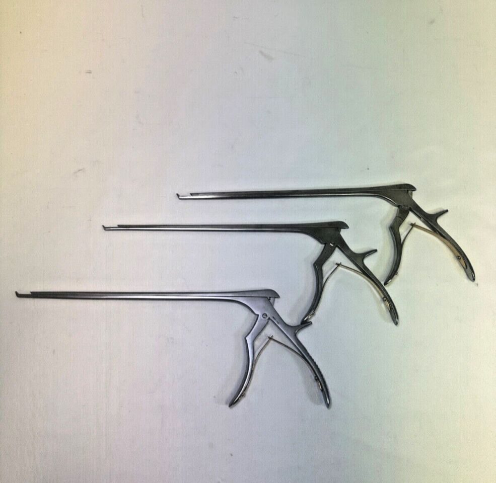 V. MUELLER NL4071-112 113 114 40deg 2-4mm 11.5" Set of 3 Cervical Kerrison Rongeur — photo 7