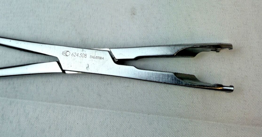 GLOBUS MEDICAL 624.308 Trial Sizer Holder Holding Forcep Angled Jaws — photo 2