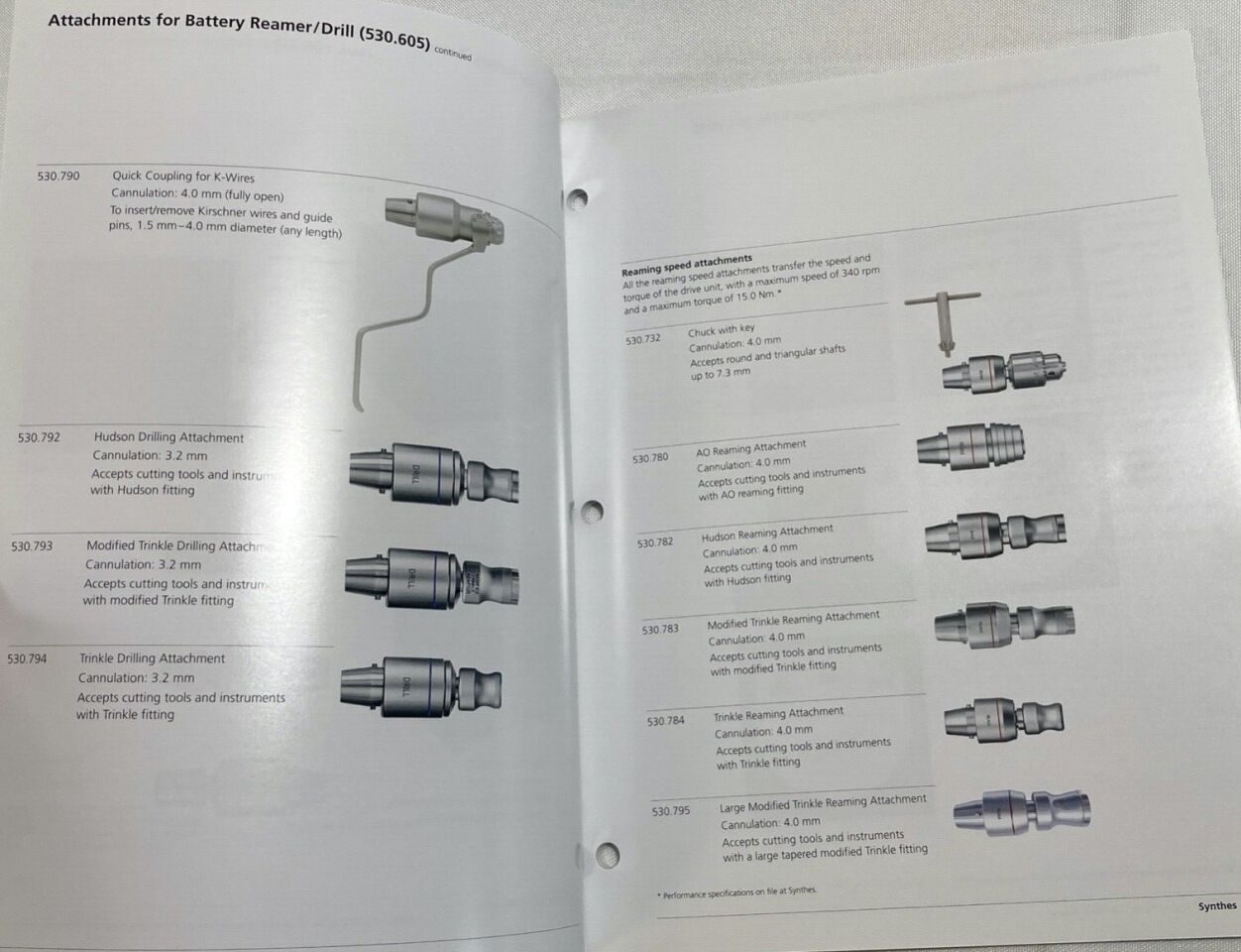 SYNTHES Battery Power Line Users Manual Brochure — photo 4