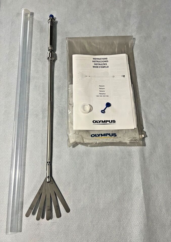 OLYMPUS WA51193A Deflectable Fan Retractor 5 Blades 10mm X 380mm w/ Extra Cap
