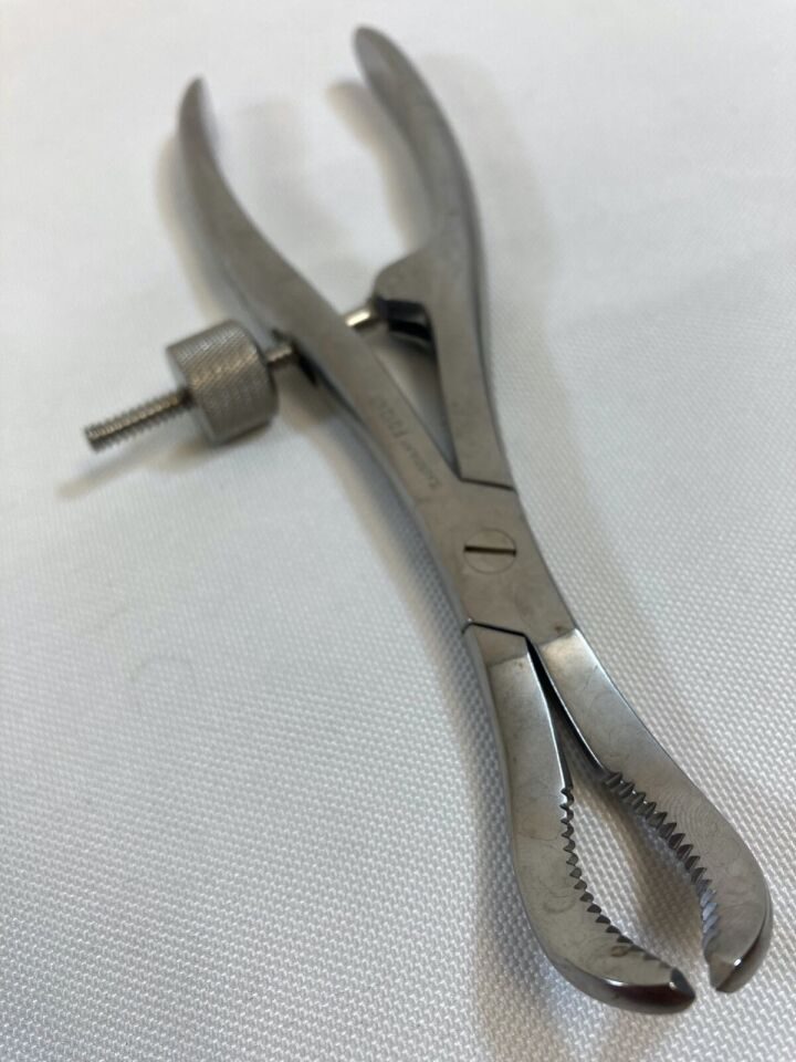 AESCULAP FO124R Reposition Forceps Curved 170mm Speed Lock Orthopedic — photo 5