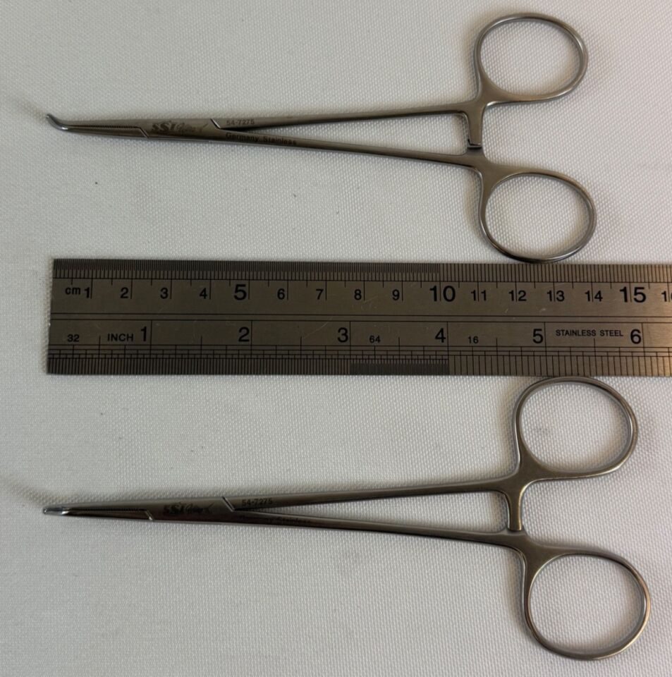 SSI ULTRA 54-7275 Pair of Delicate Right Angle Forceps Full Curve Jaw 5.75" — photo 7
