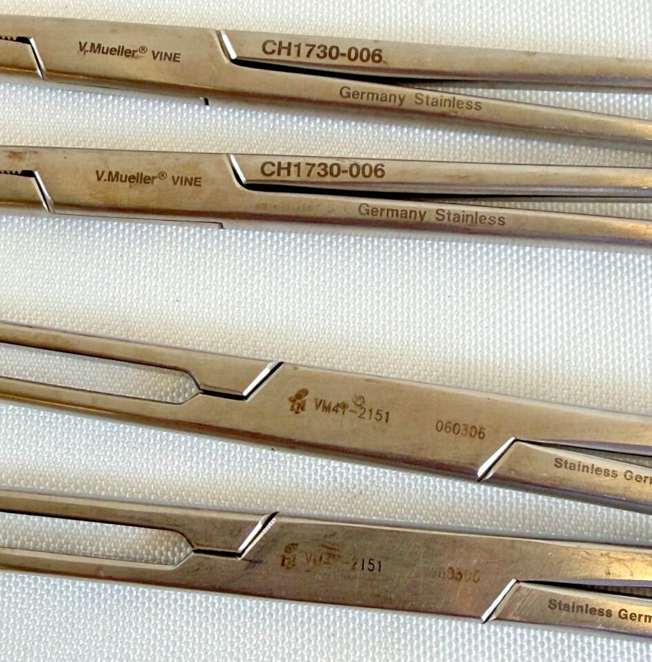V. MUELLER Extra Long 13 Piece Instrument Set w/ Genesis CD2-5B Case — photo 6