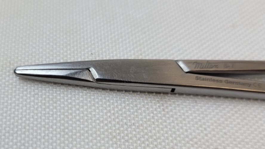 MILTEX 8-7 & 8-8 Set of 2 Webster/Halsey Needle Holders Smooth Jaws — photo 3