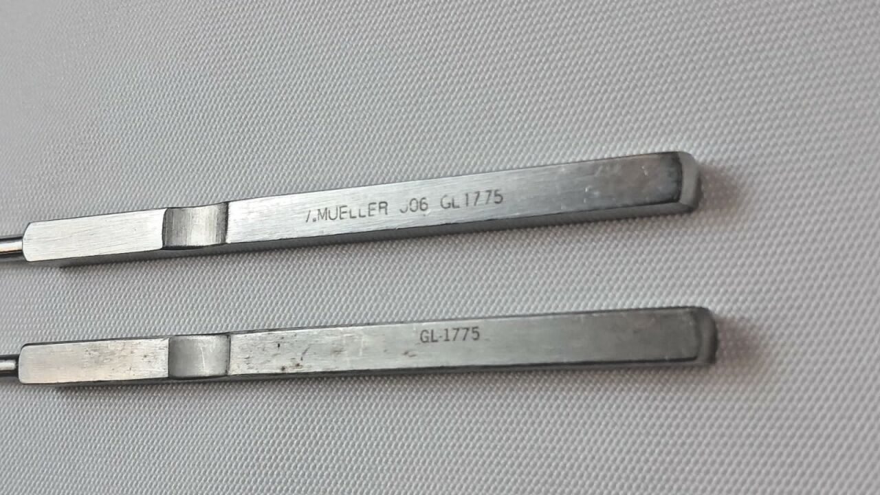 V. MUELLER GL1775 Kevorkian-Younge Endocervical Biopsy Curettes Lot of 2 — photo 2