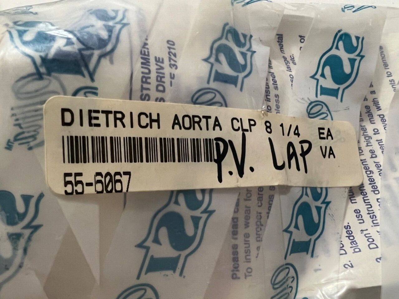SSI ULTRA SYMMETRY 55-6067 Dietrich Aorta Clamp 8-1/4" Length — photo 3