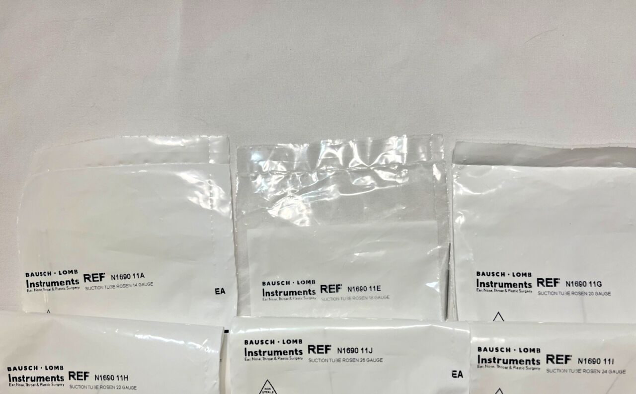 BAUSCH & LOMB N1690 11A,E,G,H,I,J Set Of 6 Rosen Suction Tubes ENT — photo 2