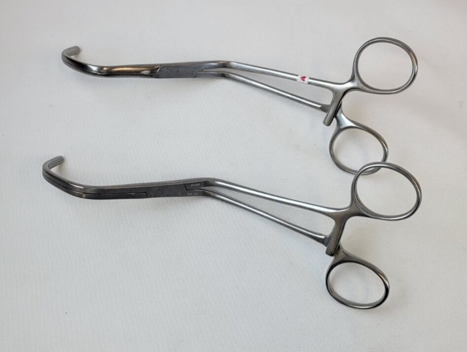 CODMAN 37-1025 1x2 Teeth 7-3/4" Set of 2 Lambert-Kay Classic Aorta Clamp