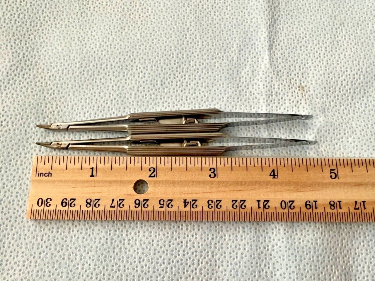 MSI PRECISION INSTRUMENTS 4-3/4" Ophthalmic Small Curved Needle Holders - Set of 2 — photo 5