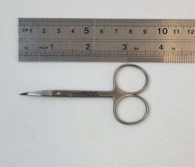PILLING 423430 Miniature Eye Scissors Curved Blades 3-1/2" Ophthalmic — photo 8