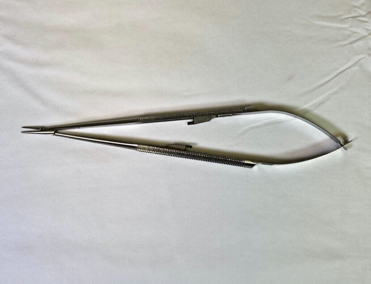 V. MUELLER CH8135-19 Delicate Touch Micro Needle Holder Extra Fine Dust Jaws — photo 1
