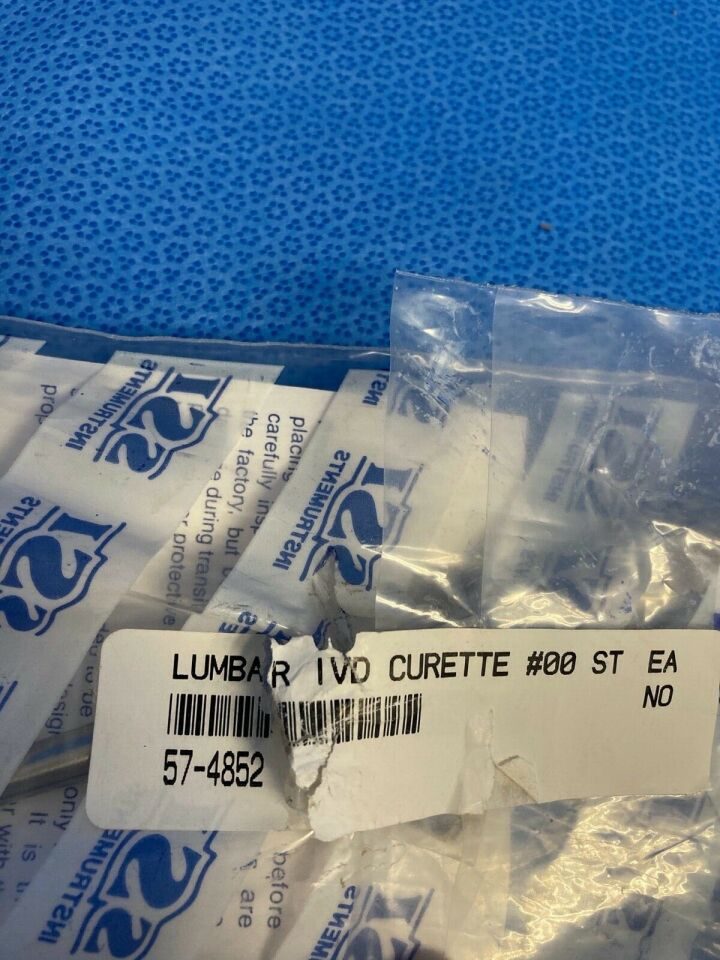 SSI ULTRA 57-4852 Lumber Intervertebral Curette Size 00 Straight 12" — photo 2