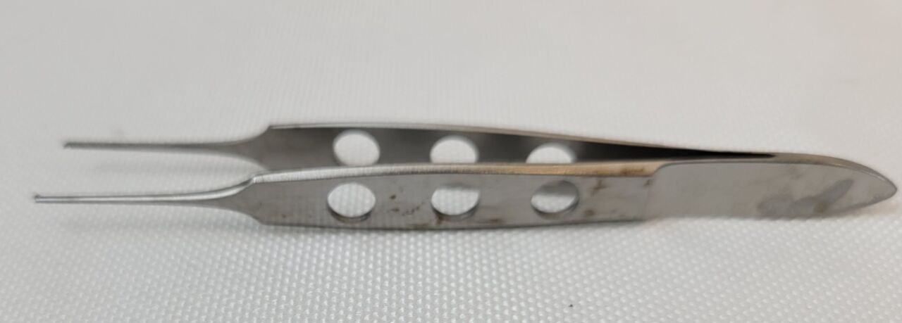 AESCULAP OC051R Bishop-Harmon Iris Tissue Surgical Forceps, Straight Tips — photo 2