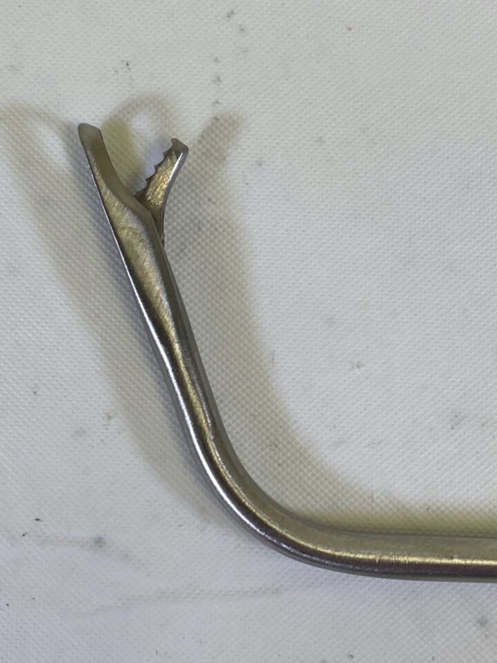 XOMED INTEGRA 3712301 Frontal Sinus Recess Giraffe Forcep 110deg Vertical Jaws ENT — photo 3