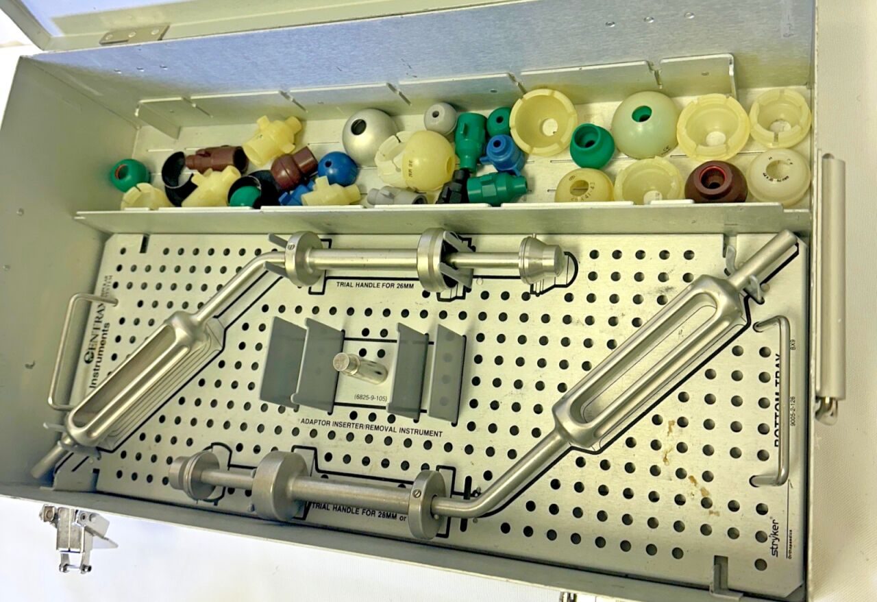 VARIOUS  Stryker Howmedica Centrax Bipolar System Trial & Instrument Set w/ Extras and Case — photo 12