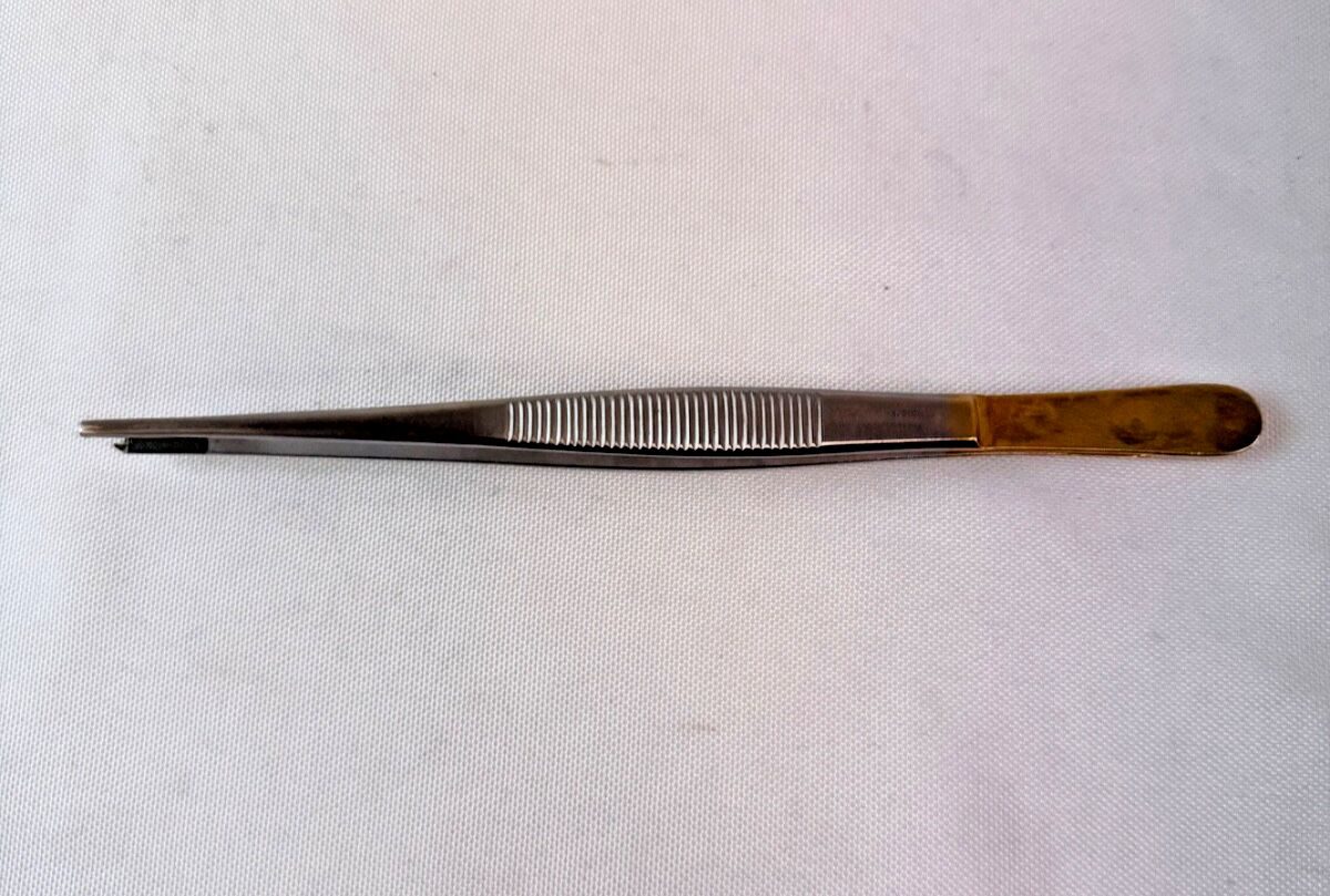 W. LORENZ 51-9790 Tissue Forceps Power Pads 1x2 Teeth 7" (18cm) General Surgery — photo 1