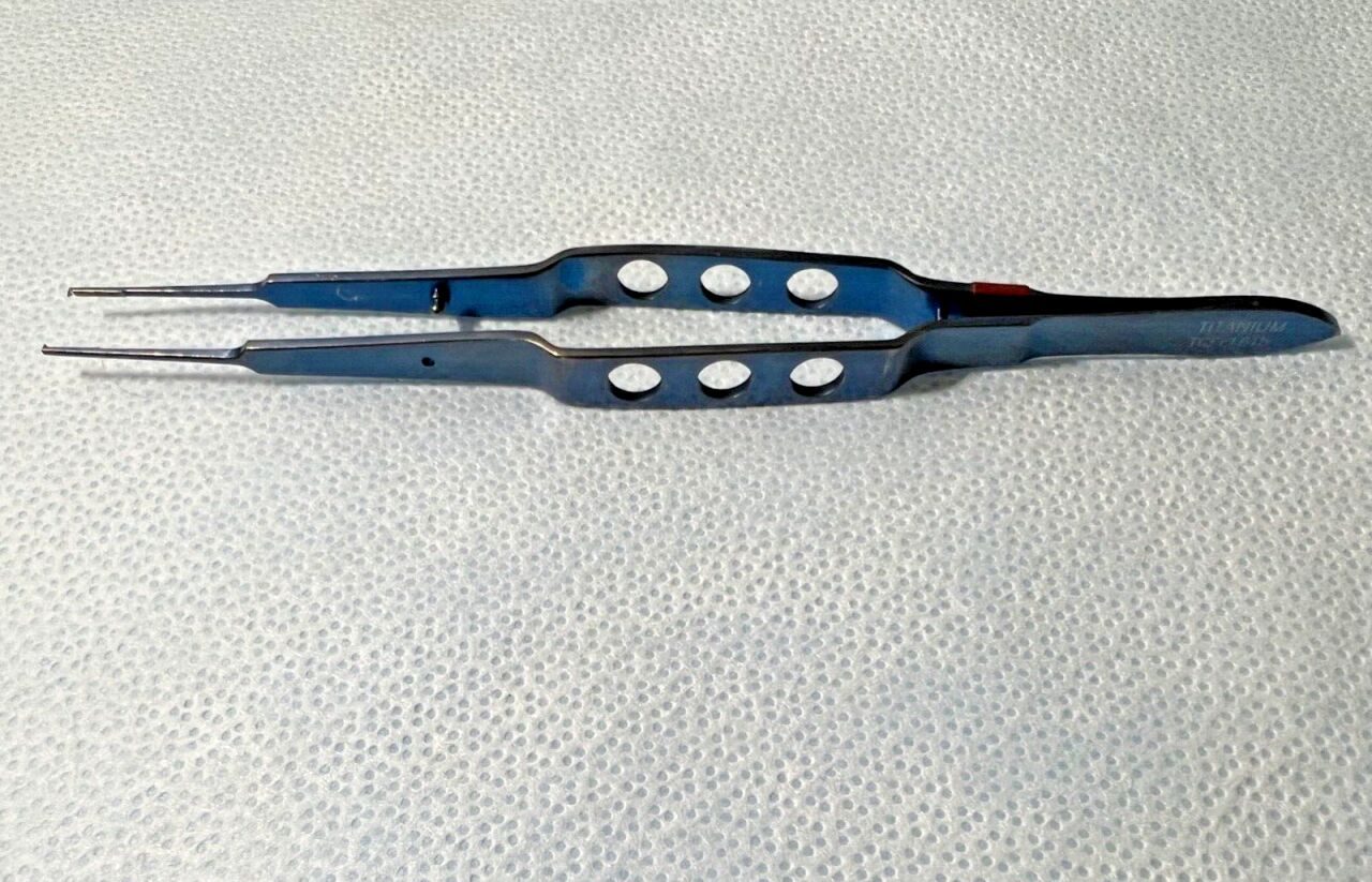 MICROSURGERY INSTRUMENTS TCFr16Tb Straight Forcep 1x2 Micro Teeth, 6-1/4" Length — photo 1