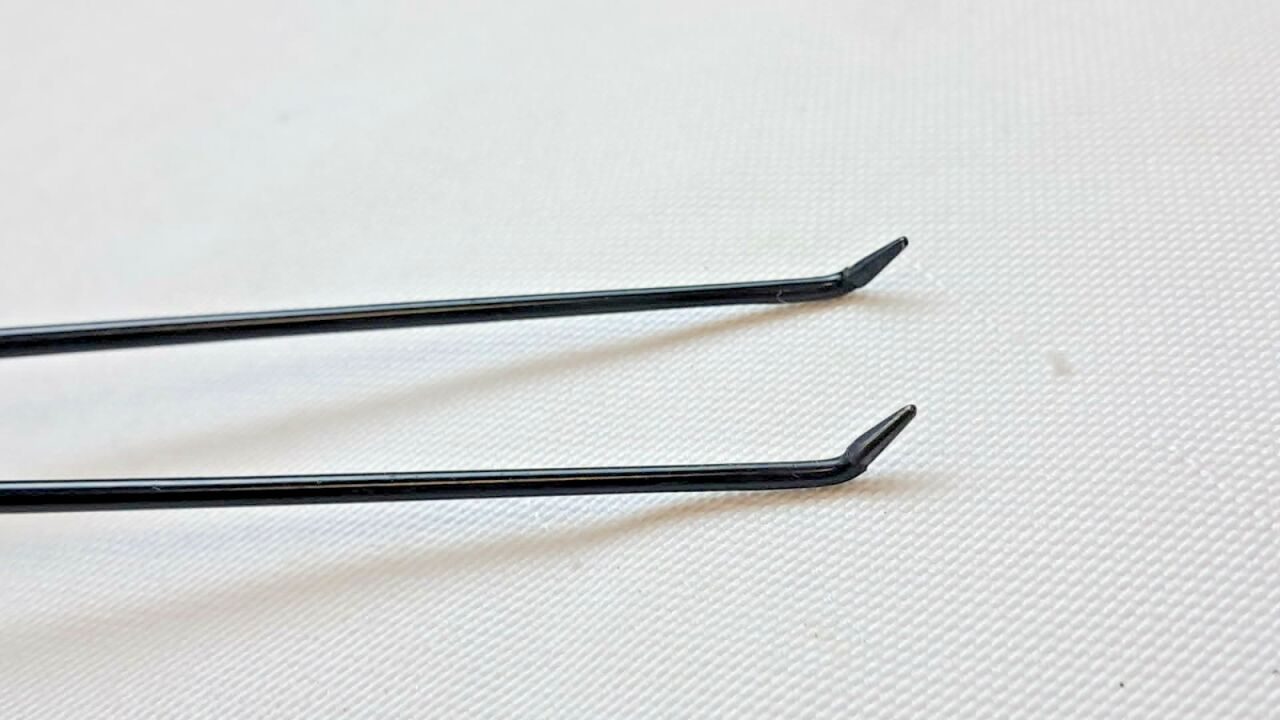 STRYKER 6750-250-507 SILVERGlide Non-Stick Bipolar Forceps 45deg UP 0.7mm w/ Case — photo 6