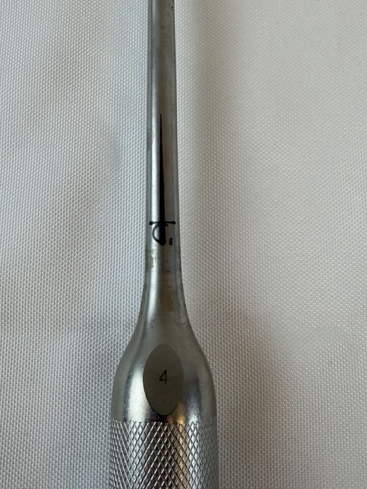 WALLIE HEINIG Lenox Maclaren Size 4 Straight Curette 9mm x 14mm Cup 15" — photo 2