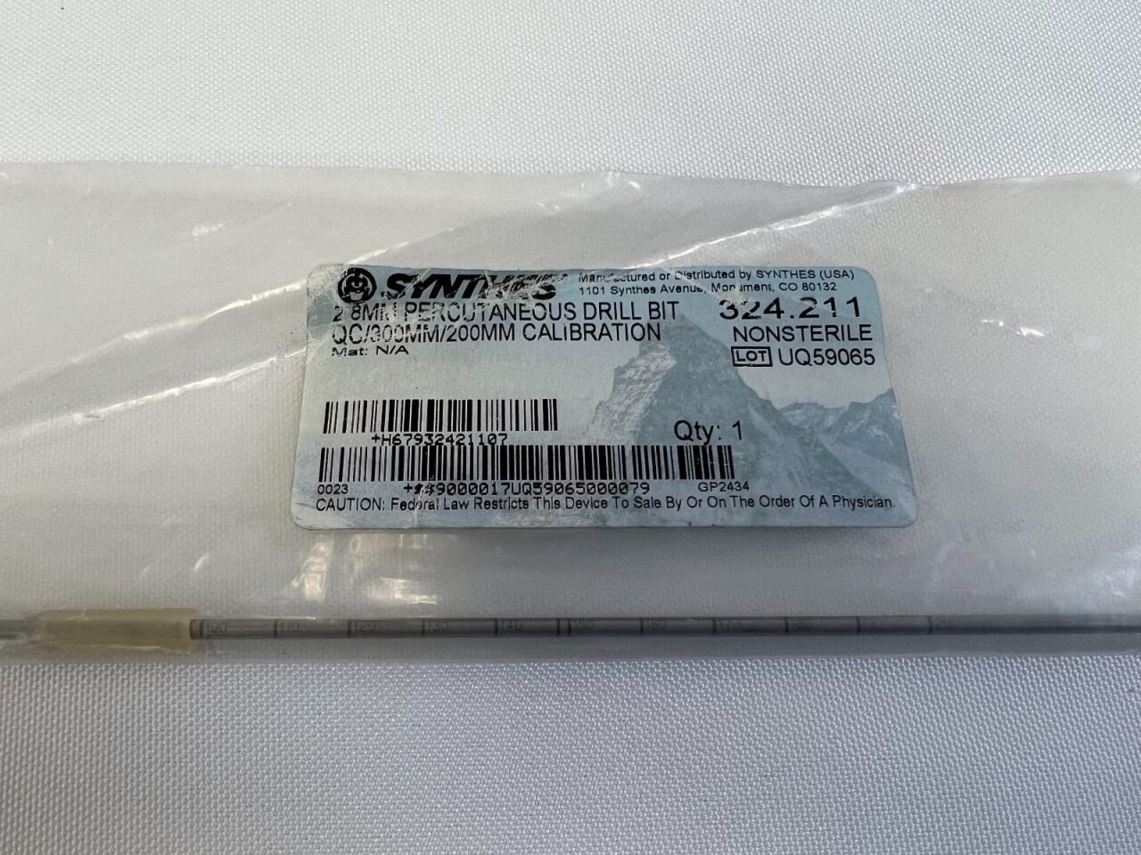 SYNTHES 324.211 2.8mm Percutaneous Drill Bit — photo 1
