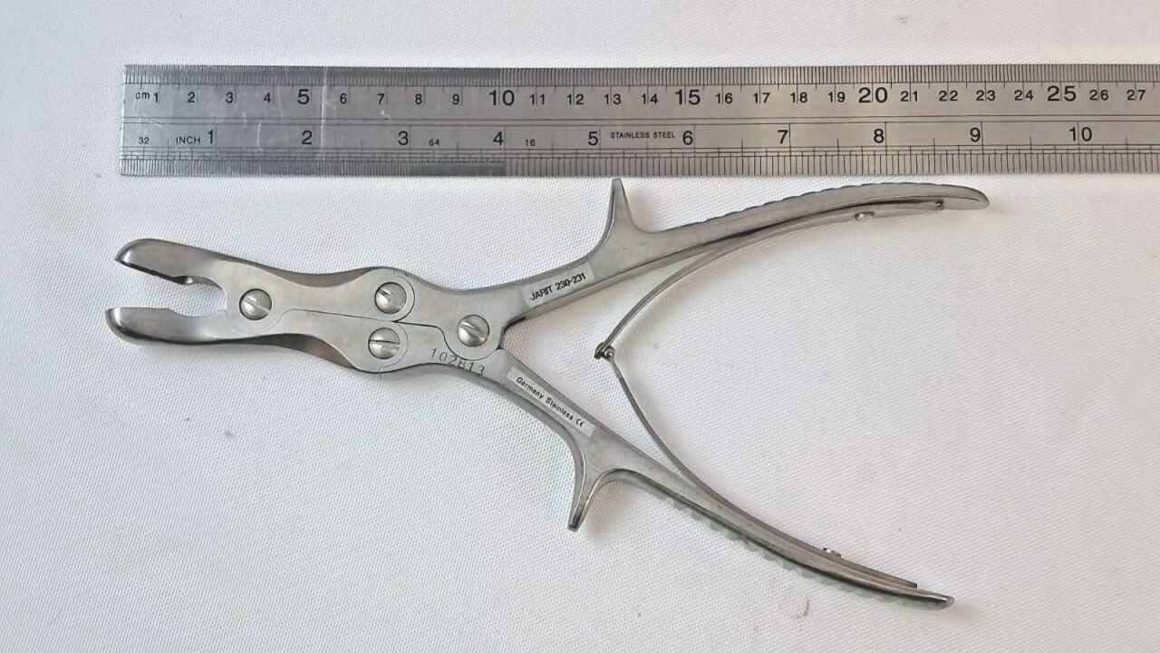 JARIT 230-231 Stille-Luer Rongeur 8-3/4" Curved 10mm Double Action — photo 5