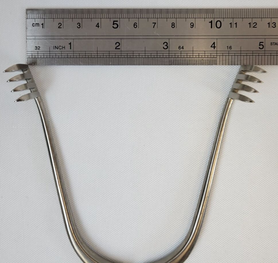 JARIT 205-200 Adson Cerebellar Retractor 4x4 Sharp Teeth — photo 10