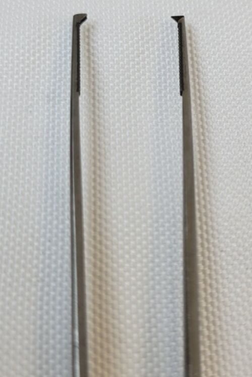 JARIT 122-591 Semken Needle and Tissue Pulling Forceps 1x2 Carb-Bite Jaws 6" — photo 3