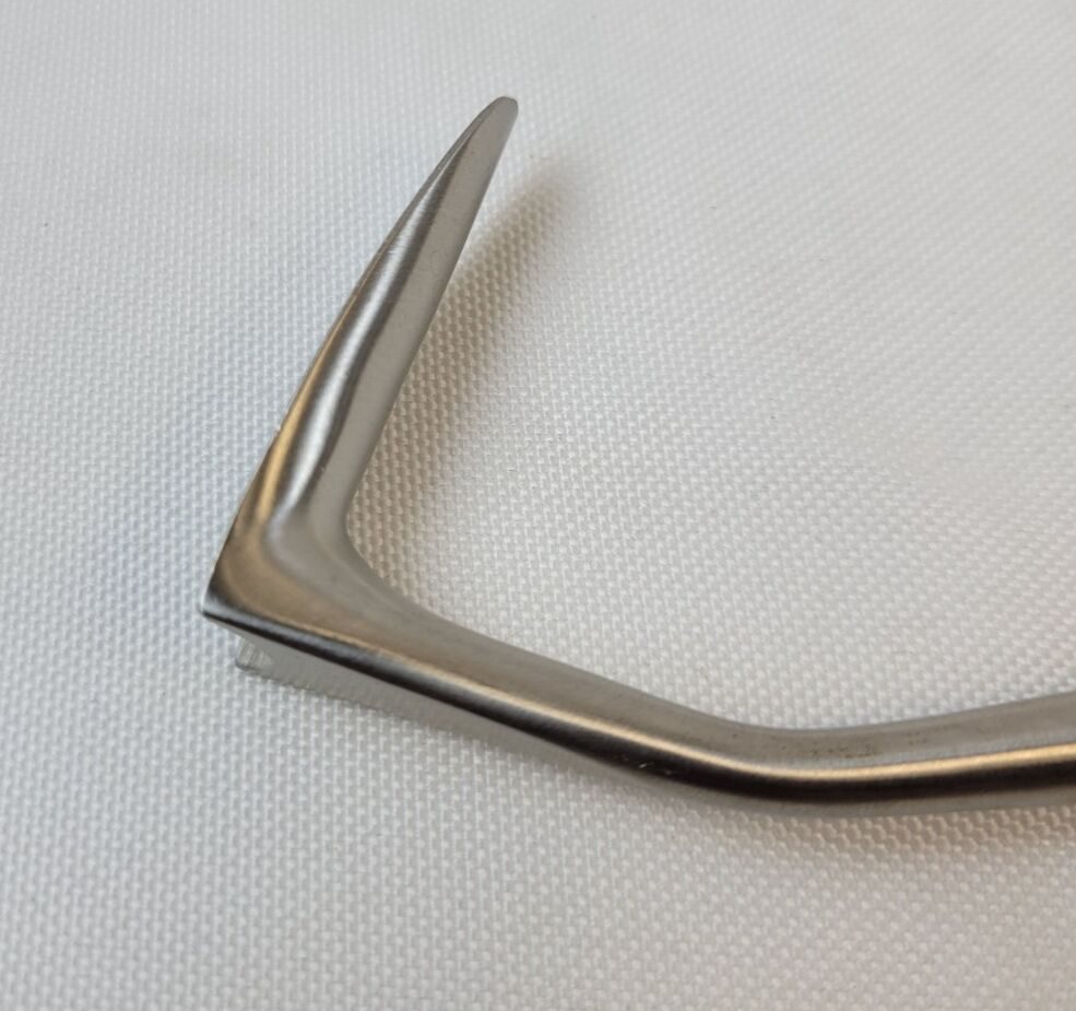 W. LORENZ 12-0070 Aufricht Retractor 45mm x 10mm Blade Stainless Steel ENT — photo 2