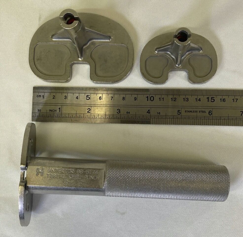 JJ Sizes 2-6 Tibial Keel Punch Handle & Trial Sizers Set of 7 — photo 10