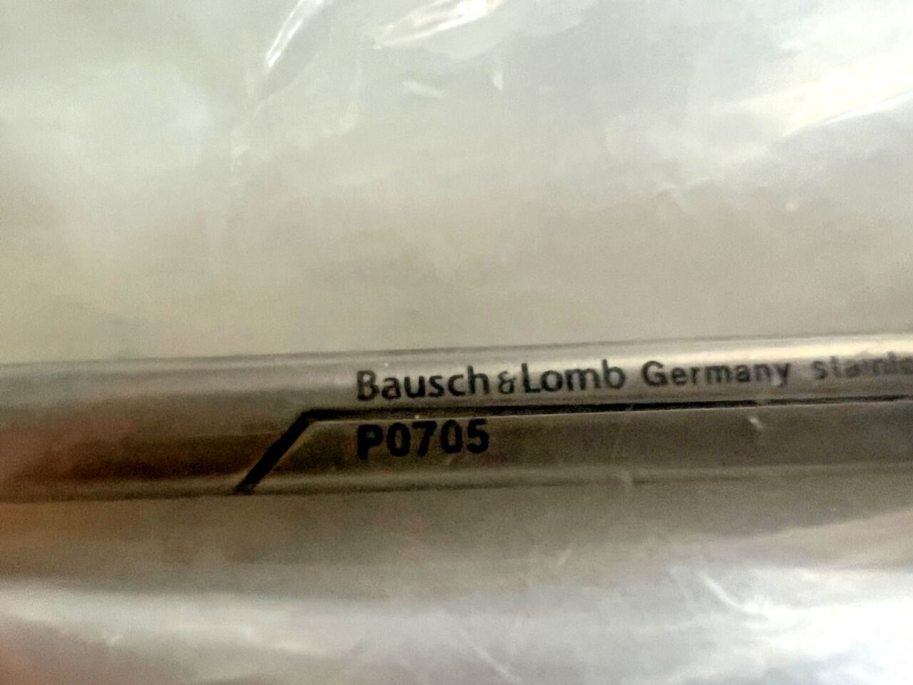 BAUSCH & LOMB P0705 Curved Tungsten Carbide Iris Scissors 29mm x 4.5" Length — photo 2