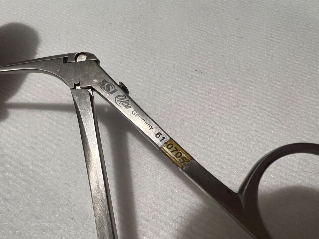 SSI ULTRA 61-0705 Curved Right Micro ENT Scissors 7mm X 5-1/4" Length — photo 2