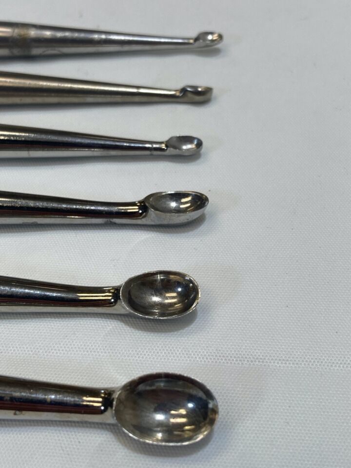 V. MUELLER OS995-005 Bone Curettes Set of 6 Knurled Handle 9" 0-6 — photo 6