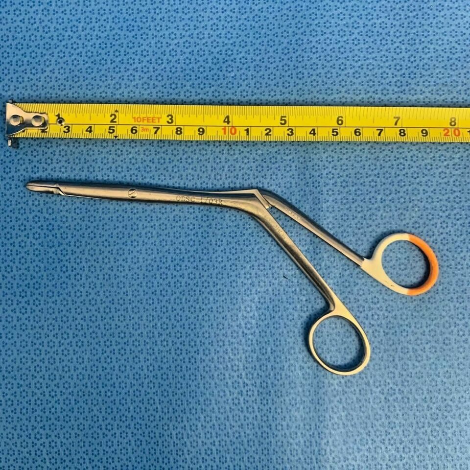 V. MUELLER RH3980 Bruening Ethmoid Exenteration Forceps Sharp Cup Jaws ENT — photo 6